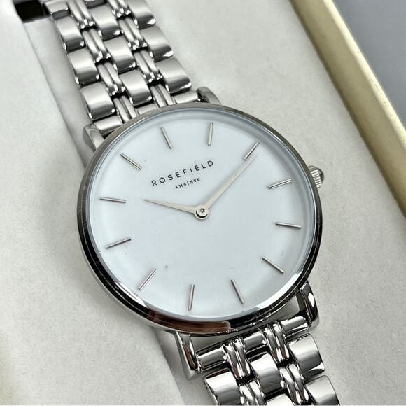New Rosefield Tribeca Silver Watch - Picture 5 of 7